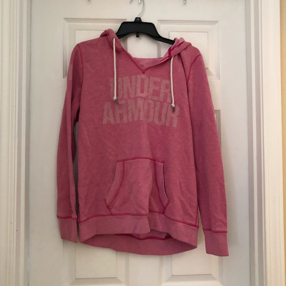 Under Armour Tops - Under Armour Wordmark Fleece Hoody Knockout